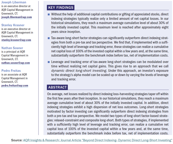 Long-Short Tax Harvesting